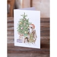 thumbnail image 2 of Carolines Treasures CK8225GCA7P Basset Hound Design3 Christmas Presents and Tree Greeting Cards and Envelopes Pack of 8, 2 of 3