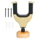 thumbnail image 1 of Soporte de pared BRI para guitarra de madera maciza con Gancho de goma color madera amarilla, 1 of 10