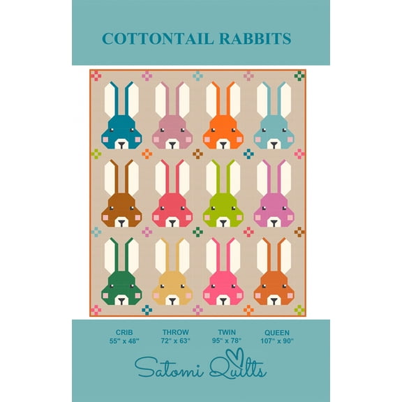 Cottontail Rabbits Quilt Pattern by Satomi Quilts