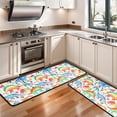thumbnail image 3 of Kitchen Rugs Sets Of 2,White Cartoon Watercolor Dinosaurs Pattern Anti Fatigue Kitchen Mat Rugs Non Slip Washable,Decorative Kitchen Floor Mats for Kitchen,Sink,Laundry,17"x47"+17"x47", 3 of 5