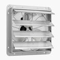 18 Inch Shutter Exhaust Fan Wall Mounted 2200 CFM AC Motor Heavy Steel ...