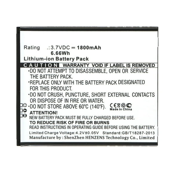 Batteries N Accessories BNA-WB-L3380 Cell Phone Battery - Li-Ion, 3.7V, 1800 mAh, Ultra High Capacity Battery - Replacement for KrugerMatz BL-4N-i Battery