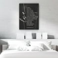 thumbnail image 4 of Black And White Wall Art Love Is Patient Love Is Kind Wall Art Canvas Modern Home Decor Unframed 24×36 in, 4 of 5