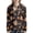 Autumn Harvest Pattern, variant on Red heart pattern design Zip Up Hoodies with Lightweight with Pocket, Polyester Spandex Blend Women Hooded Sweatshirt for Spring Fall