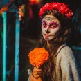 thumbnail image 1 of Pegatinas de Halloween ZHAOCHENG 12 Piezas Tatuajes Temporales Maquillaje Facial, 1 of 5