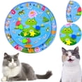 thumbnail image 4 of Tummy Time Alfombra Juegos Sensorial Con Peces para Gatos Interior Bo Rojo, 4 of 9