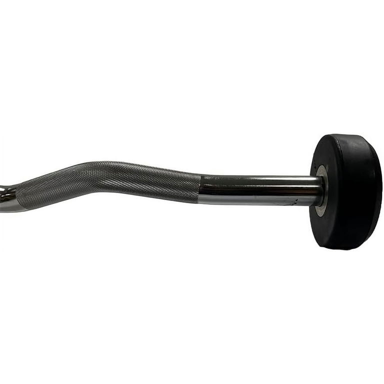 Rubber Coated Pre weighted Curl Bars Elevate Your Workouts with Durable Alloy Steel Construction Secure Knurled Grip Enhanced Comfort 70lb Walmart