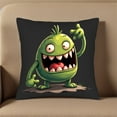 thumbnail image 5 of Set of 2 Throw Pillow Covers 18x18in - Cartoon Monster Design for Couch Bed Car - Fun & Whimsical Decorative Cushion Cases, 5 of 8