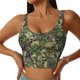 thumbnail image 1 of Balery Green Skulls Sujetadores deportivos con espalda cruzada para mujer, acolchados, sin costuras, de alto impacto, ideales para yoga, gimnasio, entrenamiento y fitness.-Medium, 1 of 8