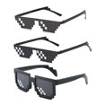 thumbnail image 1 of Gafas de sol ALVOGIMOR Thug Life Pixel Mosaic de 8 bits, paquete de 3, 1 of 7
