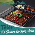thumbnail image 5 of 3-Burner Flattop Propane Gas Grill with Folding Side Table - 36,900 BTU Outdoor BBQ Grill with Wire Enamel Cooking Grid & Stainless Steel Griddle Combo for Backyard, 5 of 7