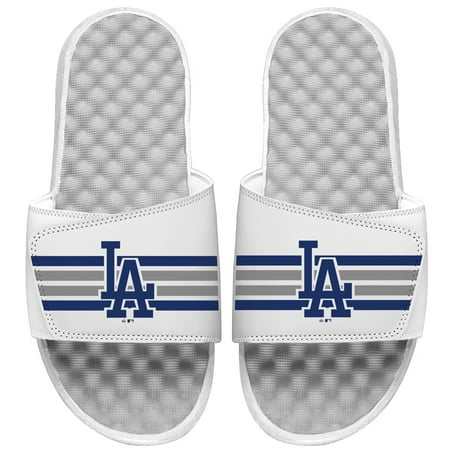 

Youth ISlide White Los Angeles Dodgers Varsity Stripes Slide Sandals