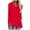 Red, variant on Annhoo Long Sleeve Tops for Women Plus Size V Neck Dressy Shirts Fall Casual Going out Tunics for Leggings