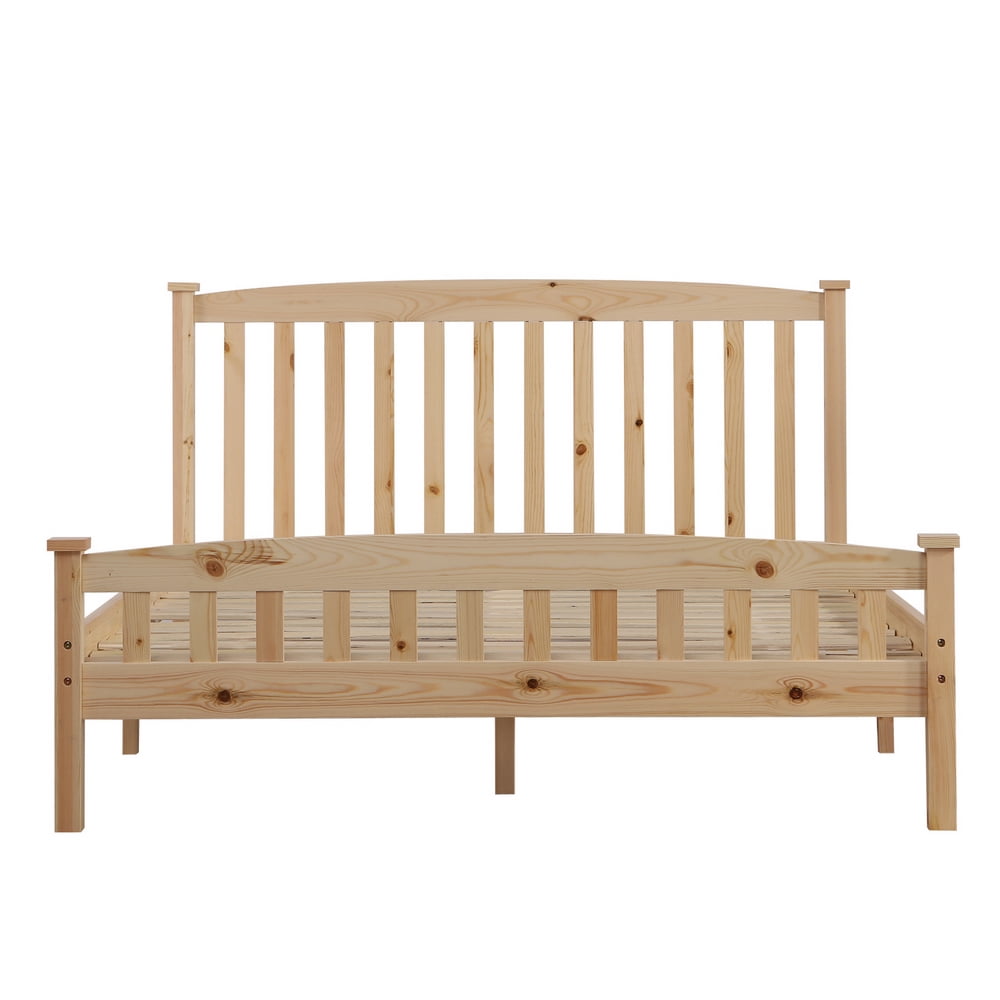 Kepooman Pine Platform Bed Frame with Headboard/wood Plank Support/no Spring Required/easy to Assemble, Full Size-Burlywood Kepooman Pine Platform Bed Frame with Headboard/wood Plank Support/no Spring Required/easy to Assemble, Full Size-Burlywood