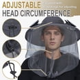 thumbnail image 5 of IC ICLOVER Mosquito Net Hat with Fan Built-in, Wide Brim Solar Fan Hat with Netting, 3 Speeds Adjustable for Men Women Outdoor - Gray, 5 of 8