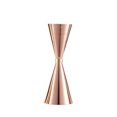 thumbnail image 1 of Dispositivo de medición de vino de acero inoxidable, vaso medidor de 100 ml con forma de cono y anillo dorado, con escala, 1 of 5
