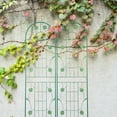 thumbnail image 4 of 2 Pack Large Garden Trellis 86.7" H x 19.7" W Heavy Duty Rustproof Green Iron Plant Trellis for Potted Plant Support Metal Climbing Rose Trellis Vine Vegetable Cucumber, 4 of 16