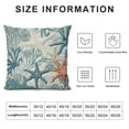 thumbnail image 5 of Nawypu Summer Coastal Throw Pillow Covers 18x18 Inch Outdoor Decorative, Nautical Beach Ocean Themed Throw Pillows Blue Starfish Coral Pillowcase Farmhouse Square Cushion Cover for Home Couch Bed, 5 of 5