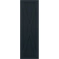 thumbnail image 5 of Ekena Millwork 12"W x 79"H True Fit PVC Single X-Board Farmhouse Fixed Mount Shutters, Starless Night Blue (Per Pair - Hardware Not Included), 5 of 9