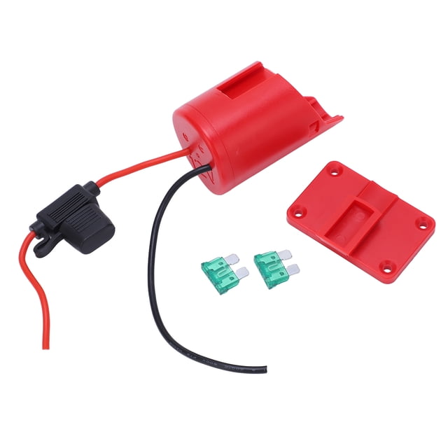 Adaptador de batería con carcasa de ABS, convertidor de batería de litio de 12 V, reemplazo con fusible de 30 A para M12