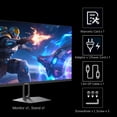 thumbnail image 4 of KTC 27 Inch QHD Gaming Monitor, 2K 200Hz Up to 210Hz 1ms Fast IPS Computer Monitor, HDR400, 1440P with Adaptive Sync, Built-in Speakers, HDMI Displayport, Tilt Adjustment, VESA Compatible, H27T22C-3, 4 of 10