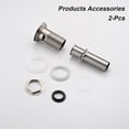 thumbnail image 5 of 2 Pcs Bathroom Sink Drain with Overflow, Vessel Sink Lavatory Vanity Pop Up Drain Stopper, 304 Stainless Steel, 5 of 6
