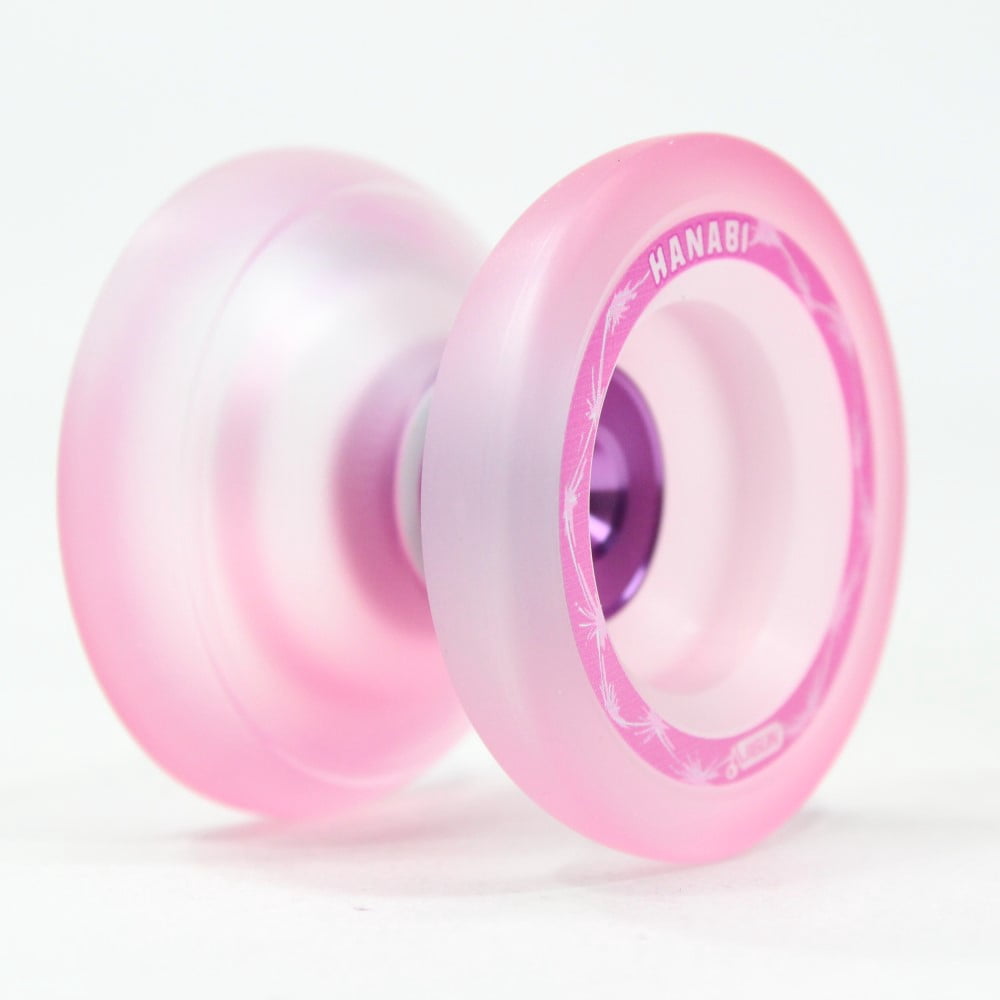 JIGUN Hanabi Yo-Yo - Polycarbonate CNC Finger Spin YoYo (Pink)