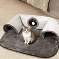thumbnail image 5 of U-Shaped Cat Tunnel Bed for Multiple Cats with Hanging Toy, Enclosed Washable Cat Cave for Indoor Outdoor Use, Machine Washable Soft Pet Bed, 5 of 6