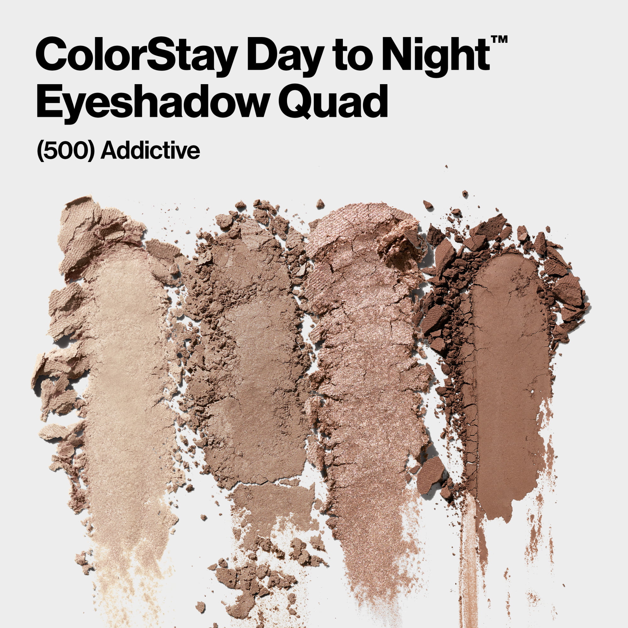 Revlon ColorStay Day to Night Long Lasting Matte and Shimmer Eyeshadow Quad, 500 Addictive - image 3 of 13