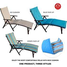 Ostrich Chaise Lounge Folding Portable Sunbathing Poolside Beach