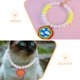 thumbnail image 2 of GOOHOCHY 2 collares para perro: con diseño de corazón, ajustables, con cuentas, joyería para mascotas, ideal para fiestas y uso diario., 2 of 8