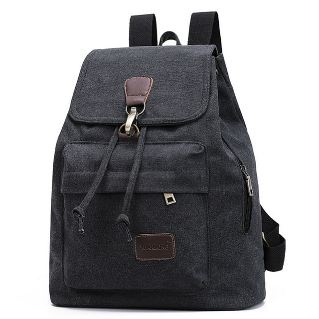 Sac à Dos pour Femmes Décontracté Rétro en Toile Sac à Dos de Voyage Sac d'École Sac à Livres Sac à Main