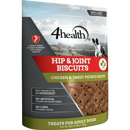 4health Special Care Hip and Joint Chicken, Pea and Sweet Potato Recipe Biscuits for Dogs, 3 lb.