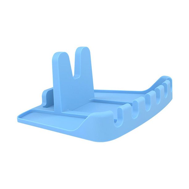 Silicona Para Vajilla De 6 Ranuras, Reposapiés Para Cuchara Resistente Al Calor Con Soporte Para Tapa De Olla Para Utensilios De Cocina Scienceny HA040998-01