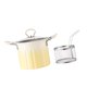 thumbnail image 4 of Pot de freír con canasta de freír sopa papas fritas Coachadora de leche calentador de leche 3L Capacidad para chips hirviendo Anillos de cebolla Cocin, 4 of 9
