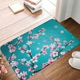 thumbnail image 5 of Cherry Blossom Floral Bath Mat Pink Sakura Flowers Bathroom Decor Non Slip Rug 16" x 24", 5 of 8