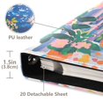 thumbnail image 3 of FORMRS 3 Ring Photo Album 4"x6" Self Adhesive Large Capacity PU Leather Cover, Floral Window, 3 of 8