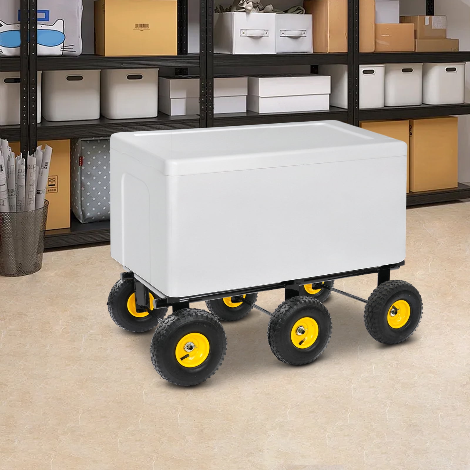 Heavy Duty 6-Wheel Dolly, 1200 Lbs Capacity, All-Terrain Furniture Mover