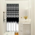 thumbnail image 2 of Stall Shower Curtain 36 x 72 Inch Boho Print Bathroom Decor Polyester Fabric Abstract Gradient Geometric Pattern Bath Curtains Modern Design Set with Hooks (Small Size), 2 of 6