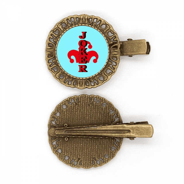 Carte à Jouer Multicolore Joker Épingle à Cheveux Broche Barrette