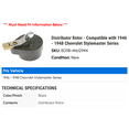 thumbnail image 2 of Distributor Rotor - Compatible with 1946 - 1948 Chevy Stylemaster Series 1947, 2 of 2