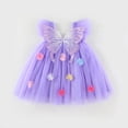 thumbnail image 5 of ZOSOED Girls Summer Dress Puffy Tulle Skirt Sleeveless Suspender Floral Casual Dress Dress for Saving Size 3-4 Years, 5 of 8