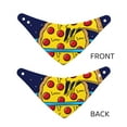 thumbnail image 3 of Naloa PLANETA EN FORMA DE PIZZA Dog Bandana Large and Small-Dog Scarf Bib Handkerchief Accessories for Dogs and Cats(S-L)-Large, 3 of 5