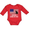 thumbnail image 3 of Inktastic Military Soldier Daddy Always My Hero Boys or Girls Long Sleeve Baby Bodysuit, 3 of 5
