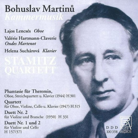 Martinu / Lencses / Sucharova / Stamitz Quartet - Chamber Music - Music & Performance - CD