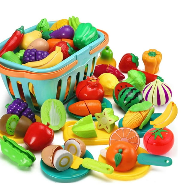 Tholdsy Juego de 35 unidades de juguetes de cocina para niños pequeños, juguete educativo para niños pequeños, juego de estudio de jardín Juguetes