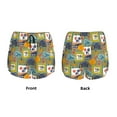 thumbnail image 4 of Disketp Hawaiian Style Print Women's Shorts Workout Shorts for Athletic Gym Running Shorts with Phone Pockets Large, 4 of 8