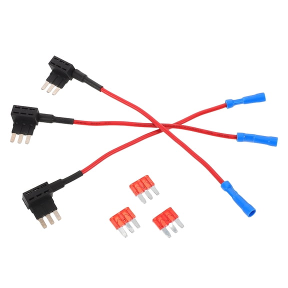 AURARMLET 3-Piece Car Fuse Tap Set with Multi-Color Auto Fuse Adapters for Easy Automotive Circuit Expansion