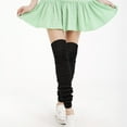 thumbnail image 4 of Wrapables Over The Knee Long Wool Blend Leg Warmers, Black, 4 of 4