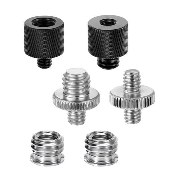 6Piece Screw Adapters Set For Tripods Monopods And Mobile Shoots Accessories